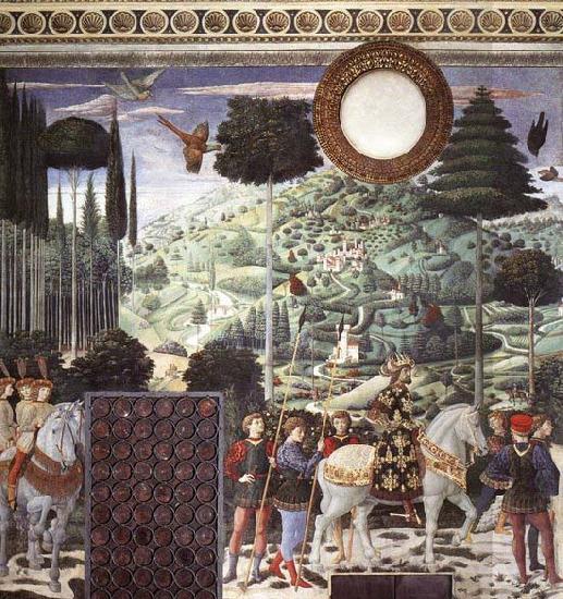 GOZZOLI, Benozzo Procession of the Middle King Germany oil painting art